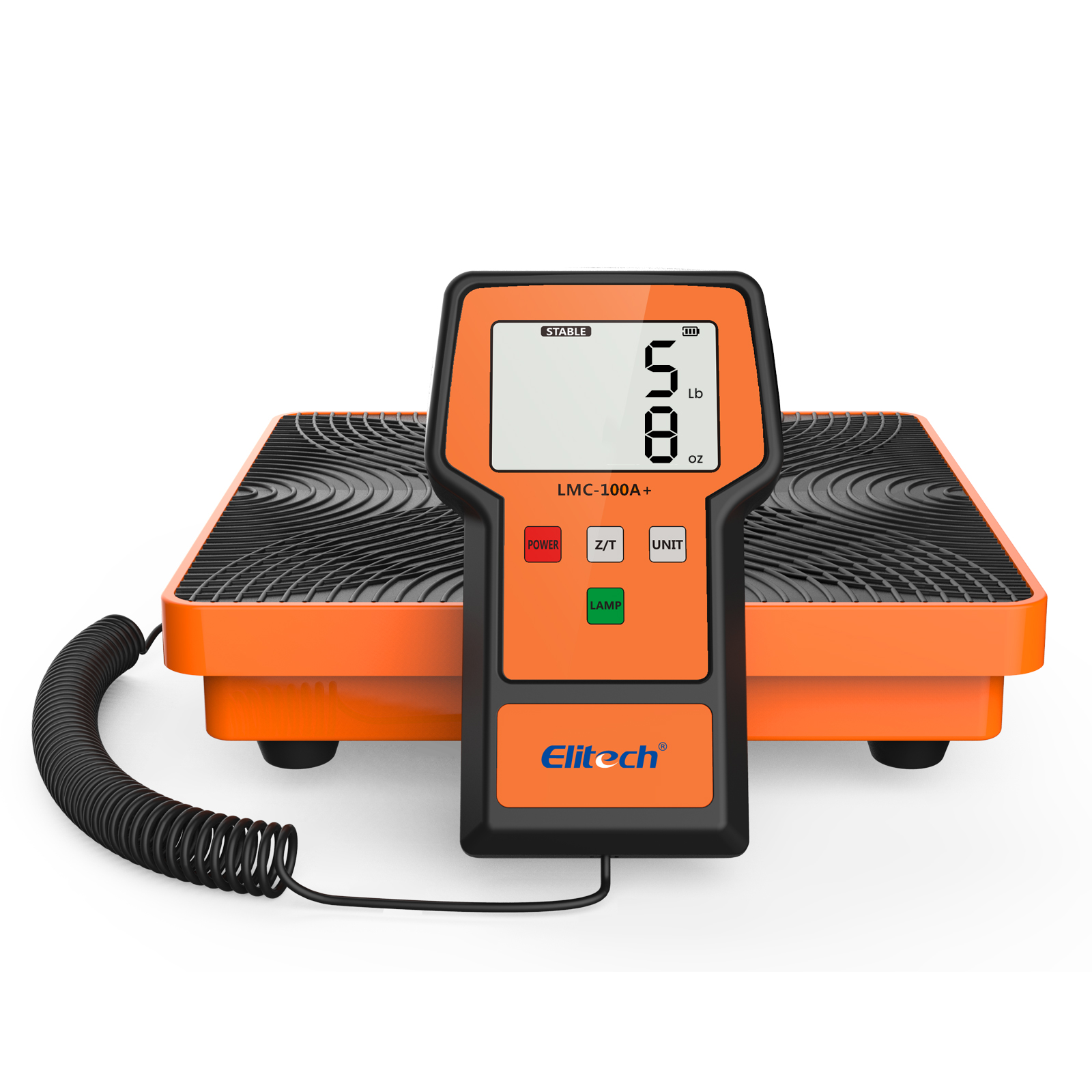 精創(chuàng)LMC-100A+冷媒秤 220磅帶外殼，HVAC 電子數(shù)字氟利昂回收秤